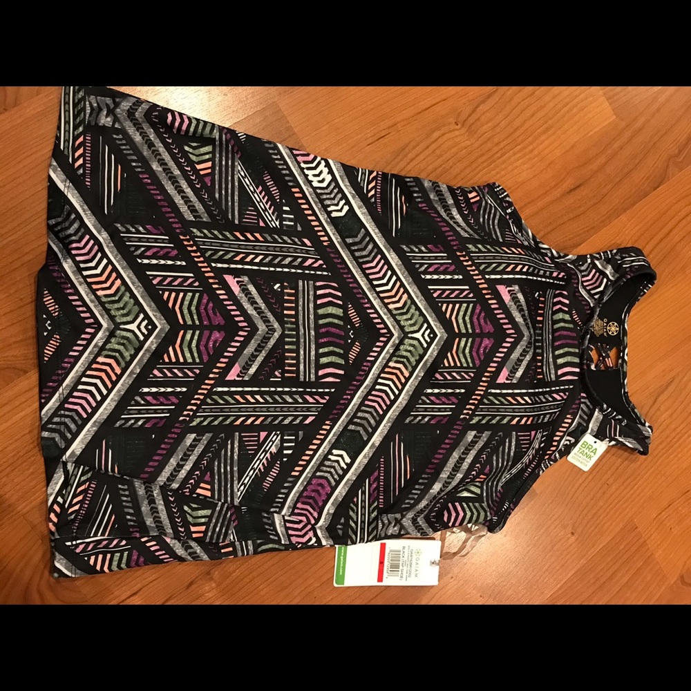 GAIAM Strappy Bra Tank - Anna Print